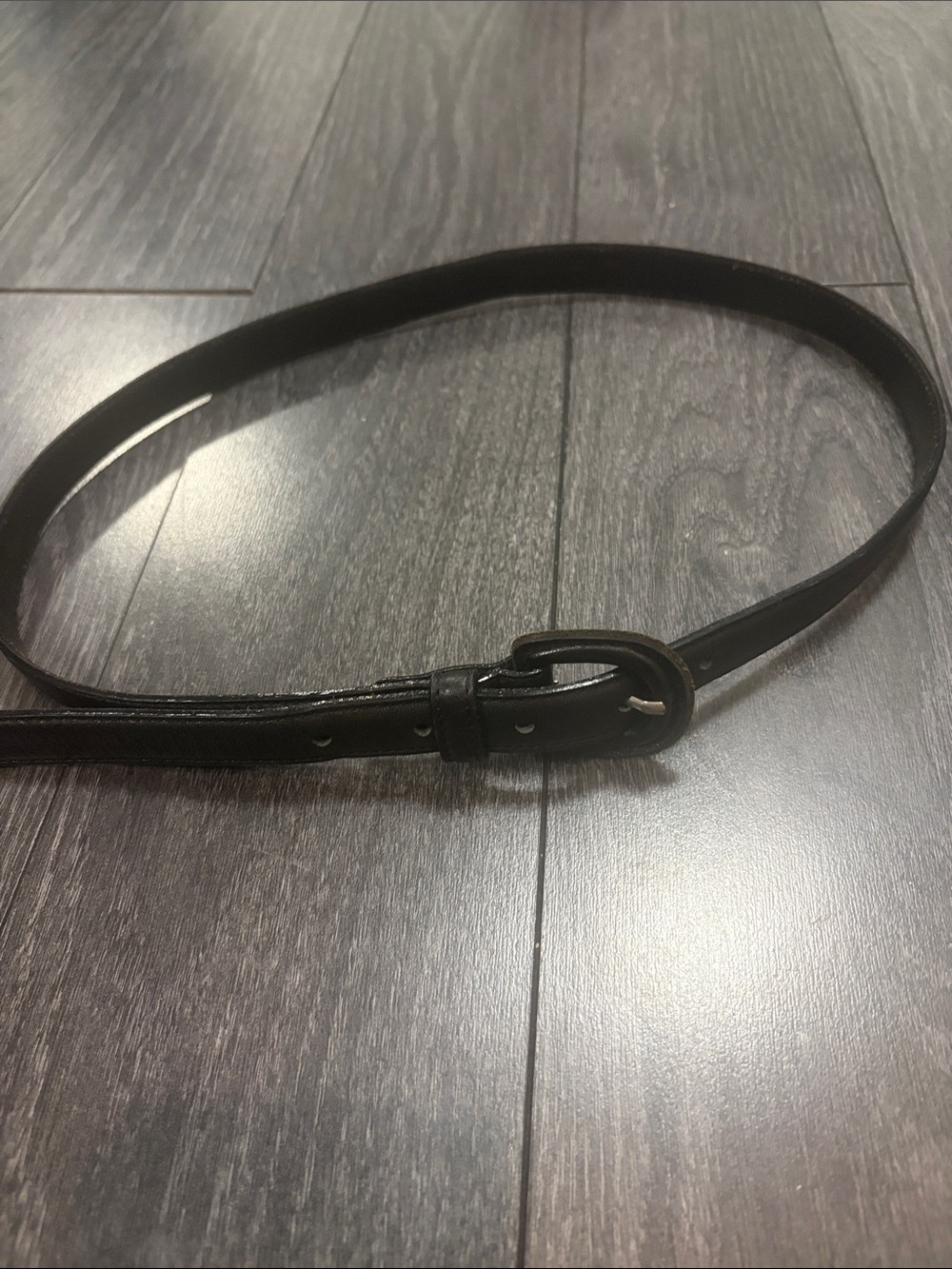 Theory Women’s Black Italian Leather Belt Size Medium